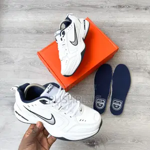 Photo - Nike Air Monarch 4 “White Navy” Sneakers