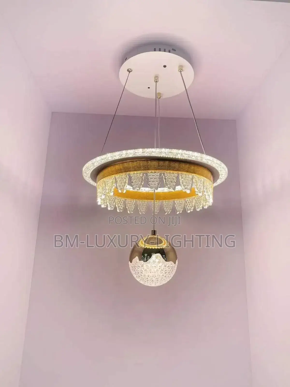 LED Single Dropping Crystal Chandeliers