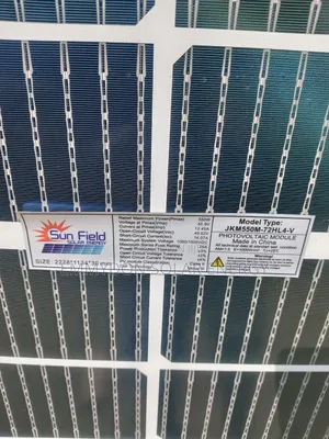Sun Field Baificial Solar Panel 550watt