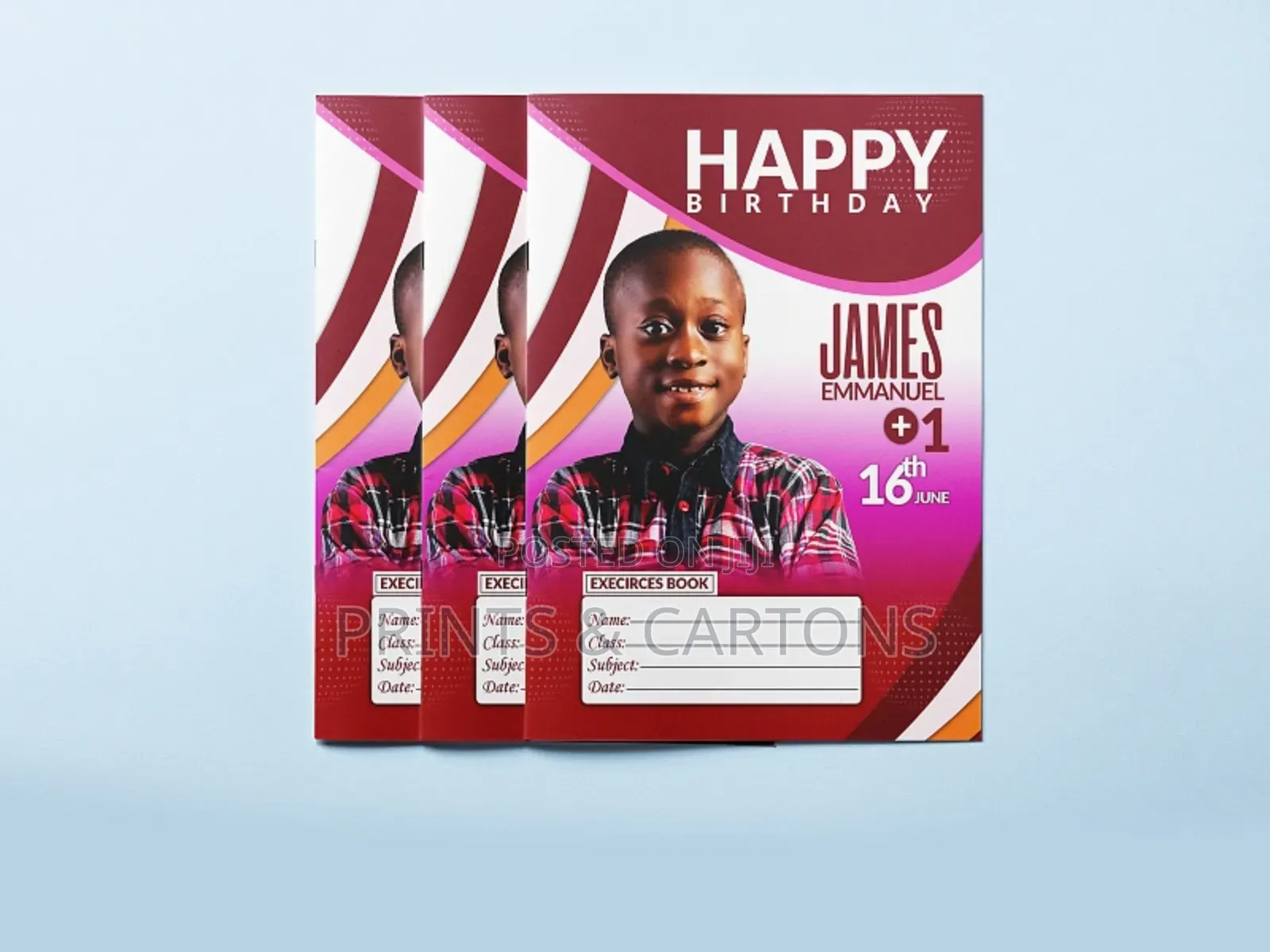 Birthday Exercise Book Printing BN