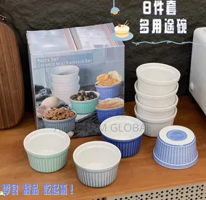 8 Pieces Ceramic Mini Ramekin Set