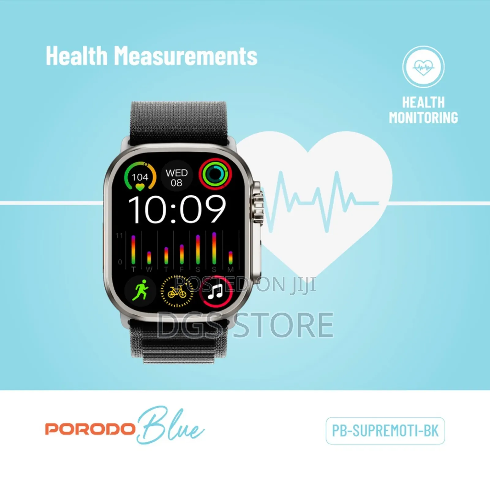 Porodo Blue Supremo Smart Watch