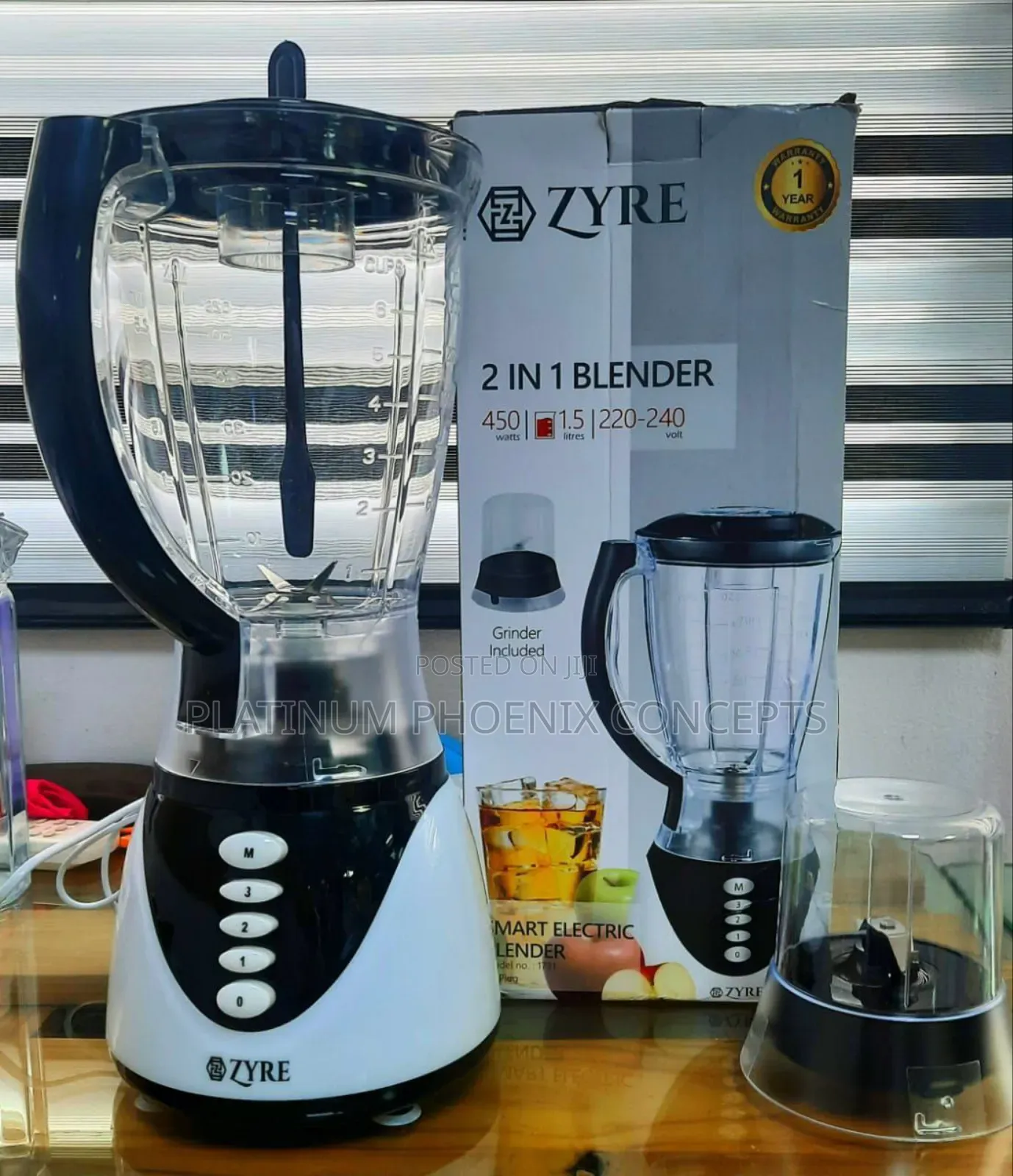 2in1 Zyre Blender With Unbreakable Cup