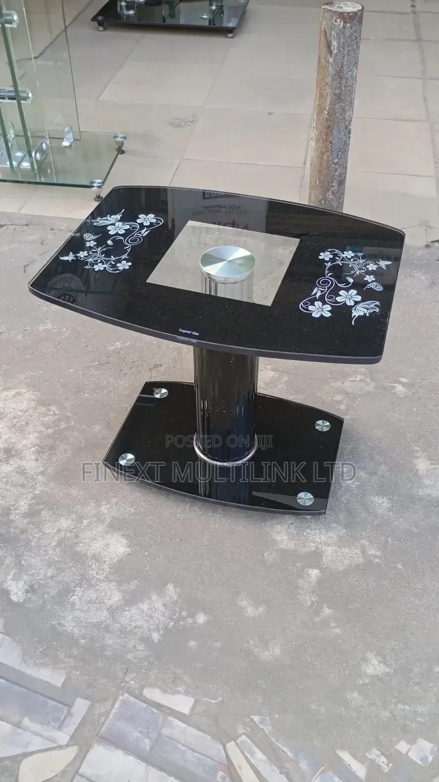 Glass Side Stools