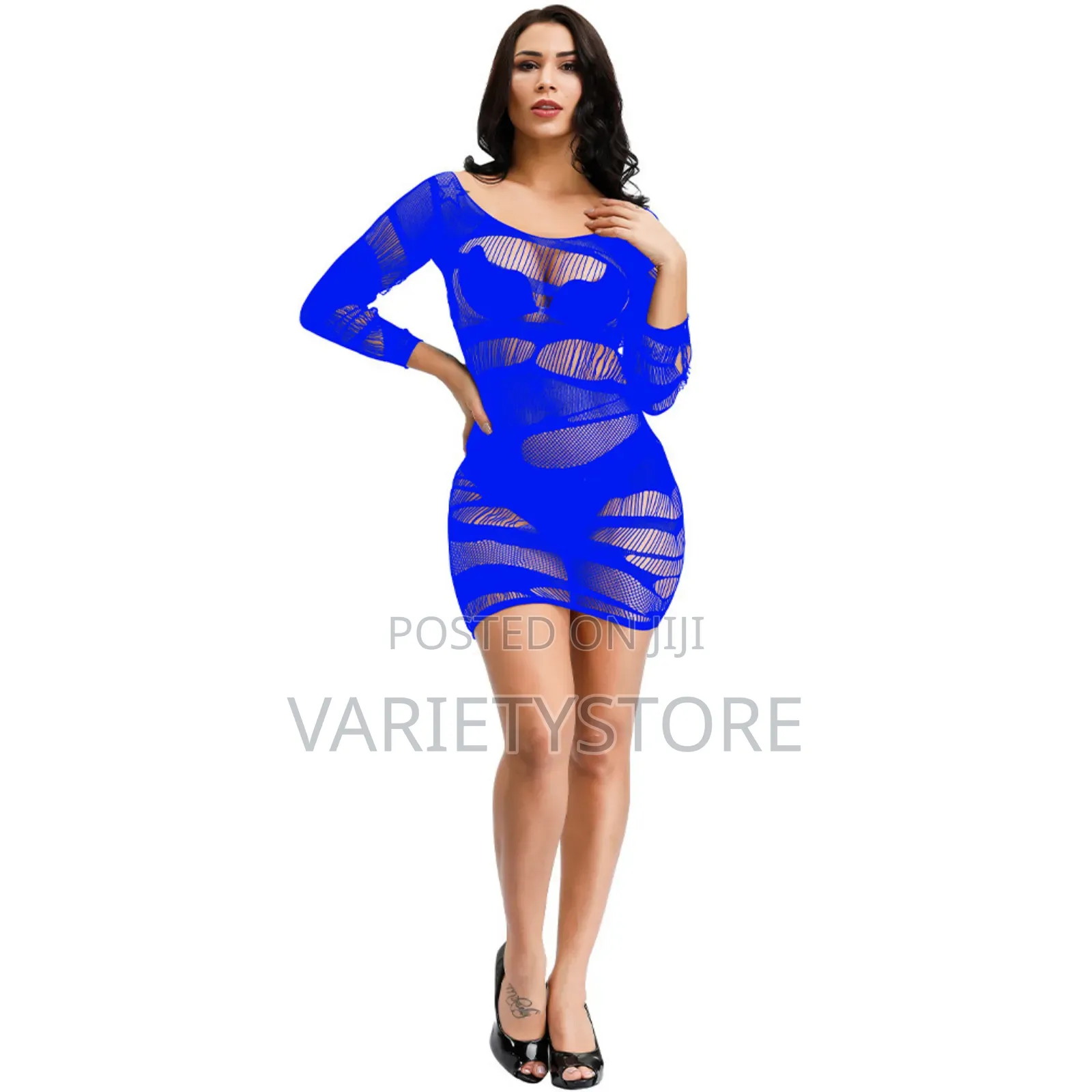 Fishnet Transparent Lingere Mimi Dress