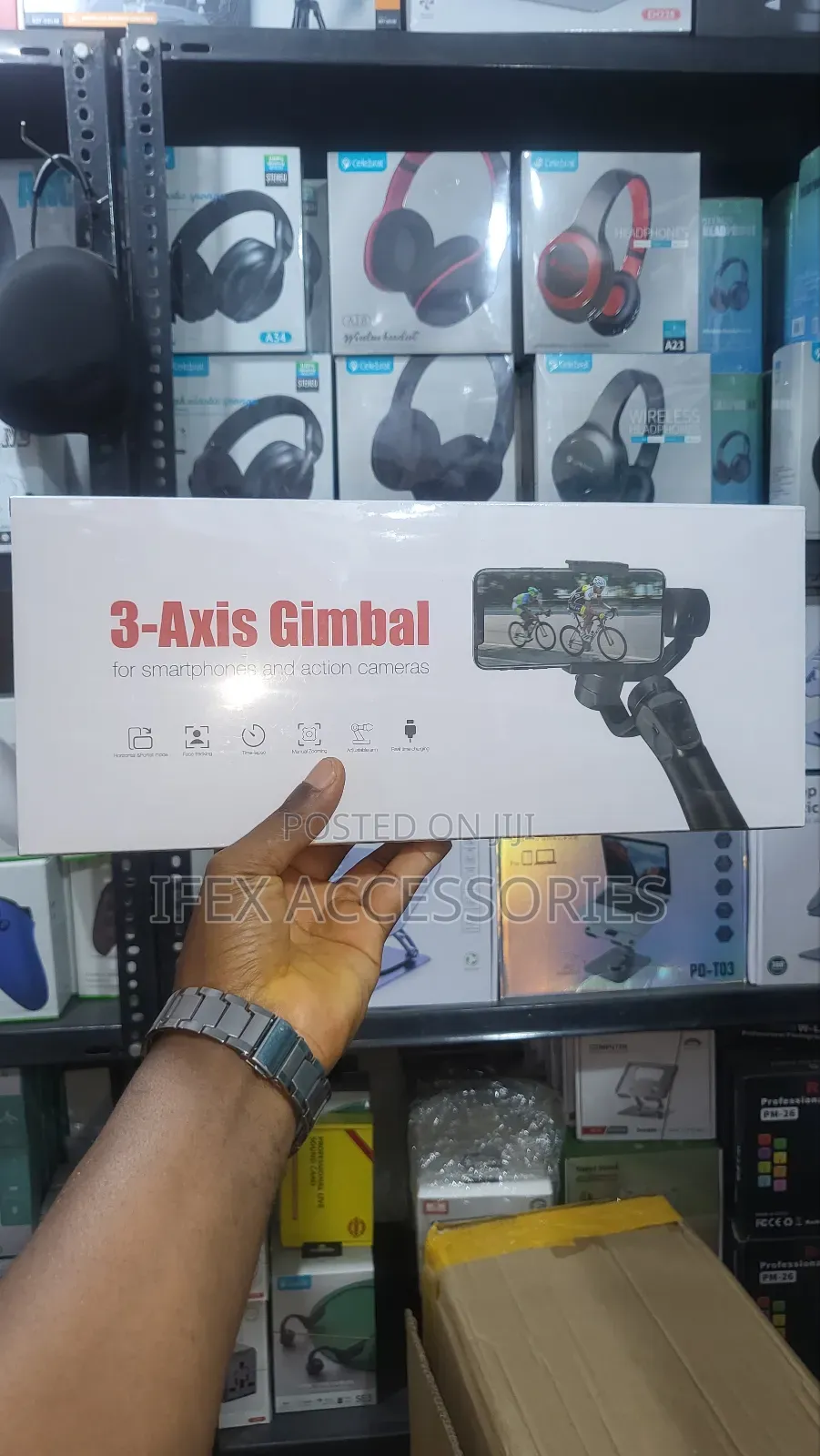 Smart 3-Axis Multifunction Foldable Handheld Gimbal