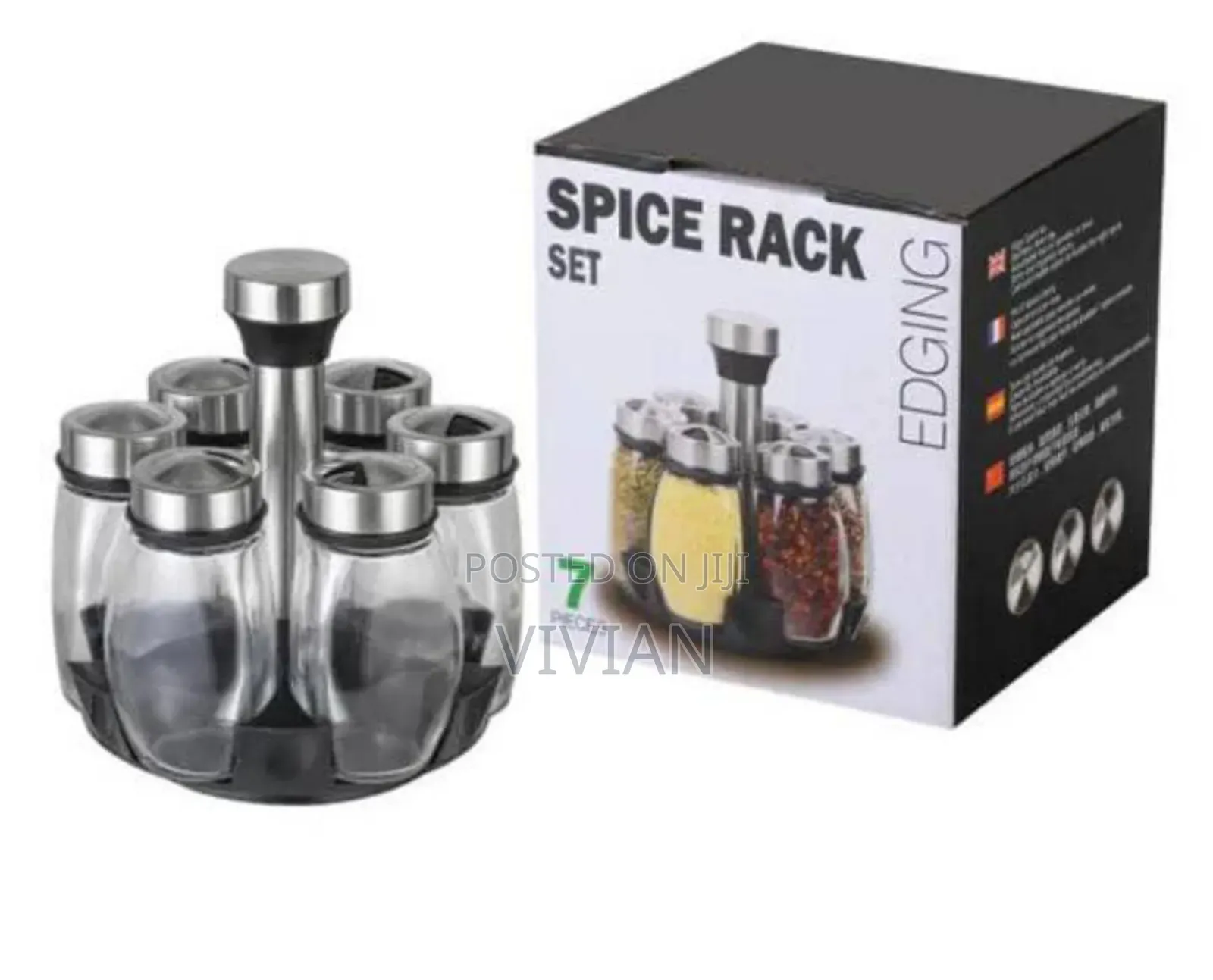 7pcs Rotating Spice Rack