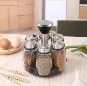 7pcs Rotating Spice Rack