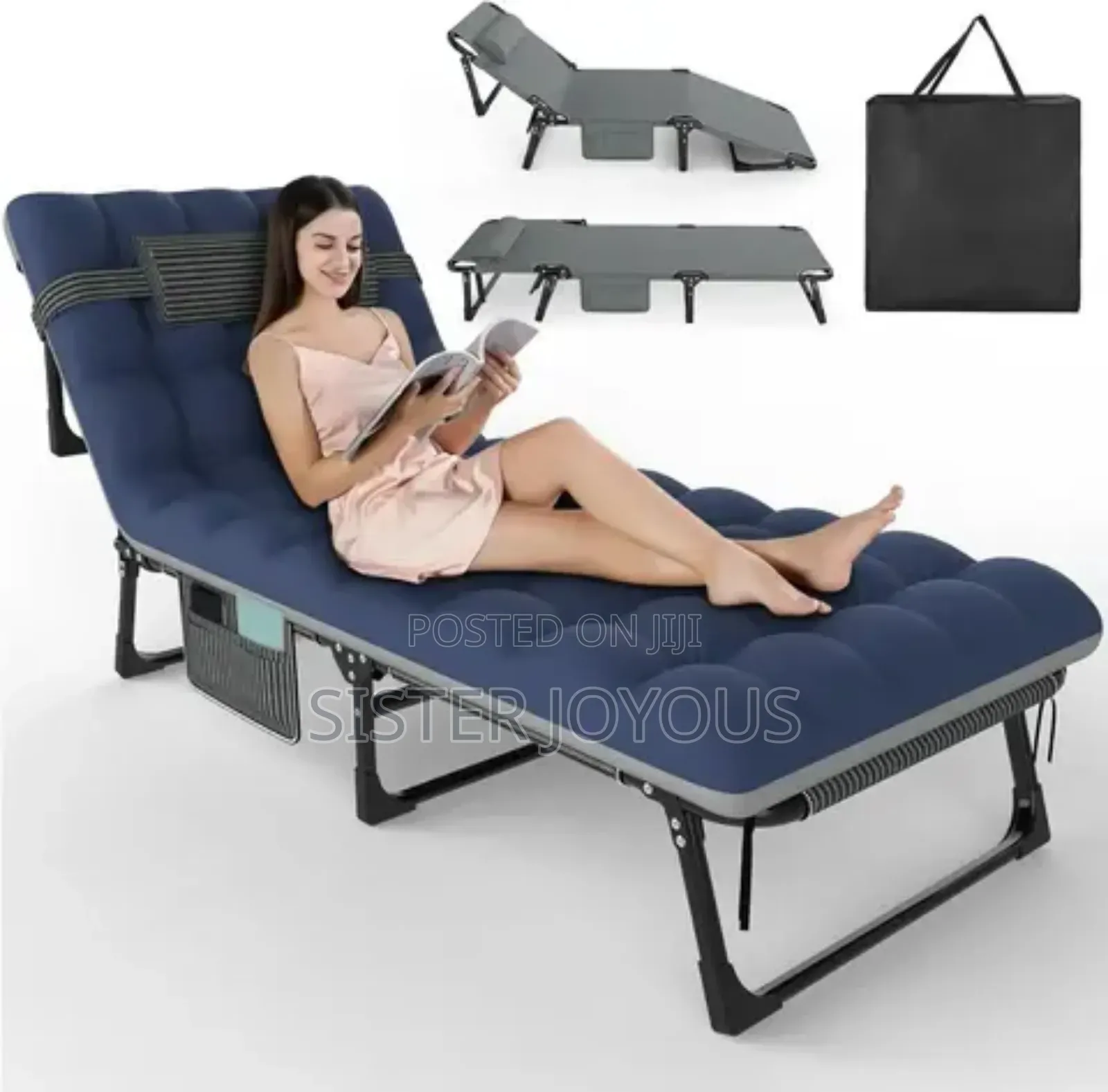 Foldable Adjustable Camping Cot Bed