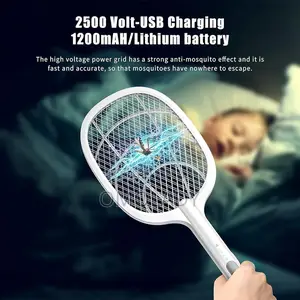 Rechargeable Handheld Electric Fly Swatter Mosquito Killer