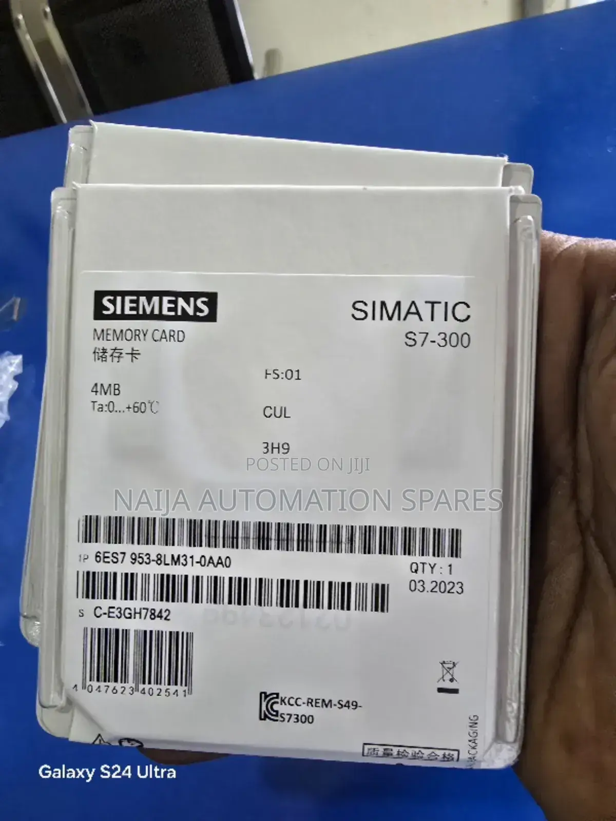 Siemens Simatic S7 Memory Card 4MB | 6ES7953 8LM31 0AA0