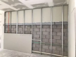W Build Best Gypsum Wall Partition With Rock Wool Insulation