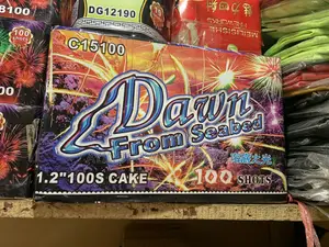 100 Shot Fireworks Dawn From Seabed