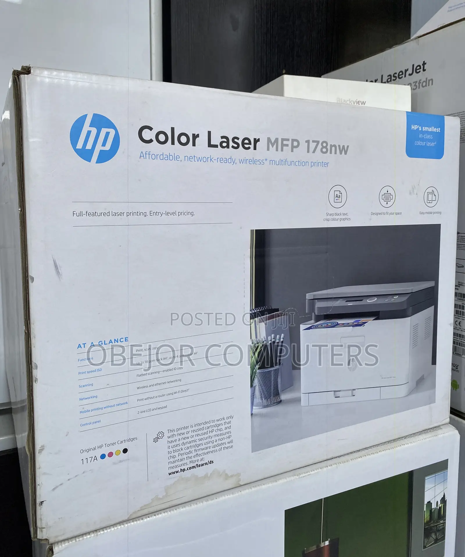 HP MFP 178nw Wireless Color Laser Multifunction Printer