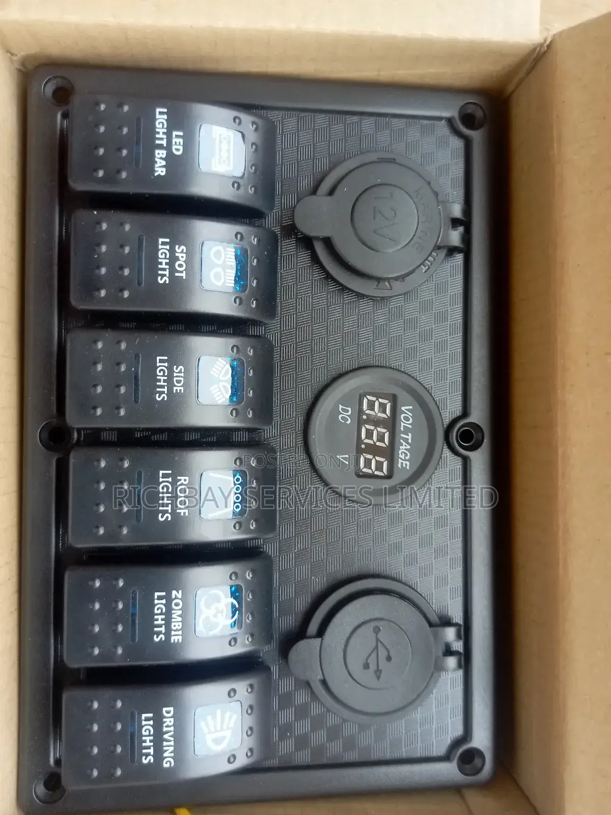 6 Way Panel Rocker Switch Ip68