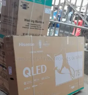 Original Hisense Qled 75"Inch Smart Frameless Netflix M