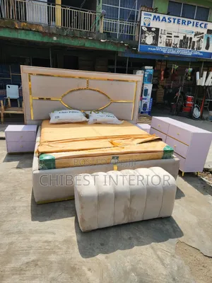 6by6 Bed Frame With Dresser, Side Drawers and Footrest.