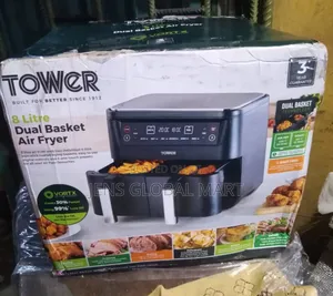 Dual Basket Tower 8L Air Fryer
