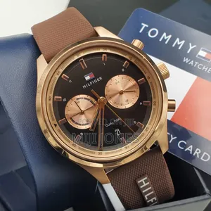 *Tommy Hilfiger Dual‐Time Rubber Battery Watch*