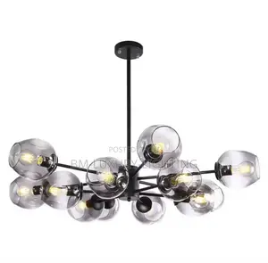 Uxury Smokey Glass Cover Chandelier
