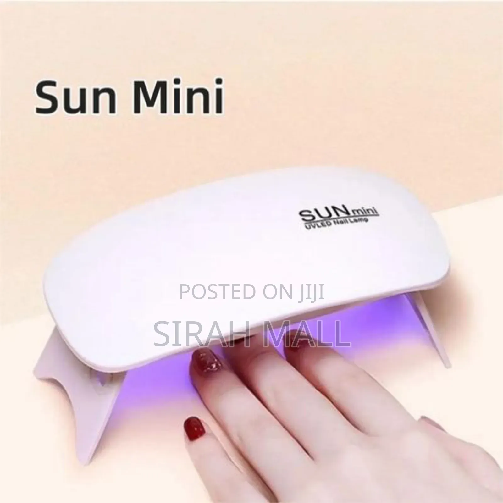 Sunmini 6w Mini Nail Drier Lamp Fast Dry Foldable--White