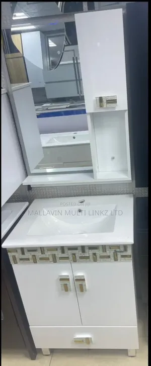 Floor Standing Cabinet Basin With Cabinet Mirrors