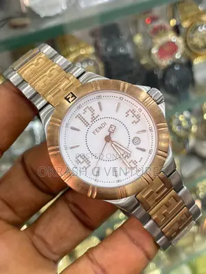 Photo - Fendi Rose Gold/Silver Chain Watch