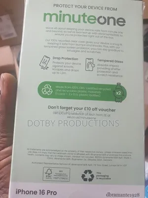 iPhone 16 Pro Clear Case Glass Screen Protector