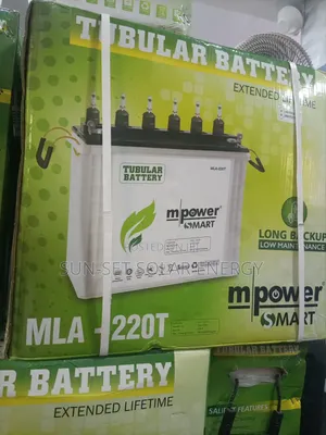 M Power Tubular Battery 220ah 12v With 18 Months Warranty.