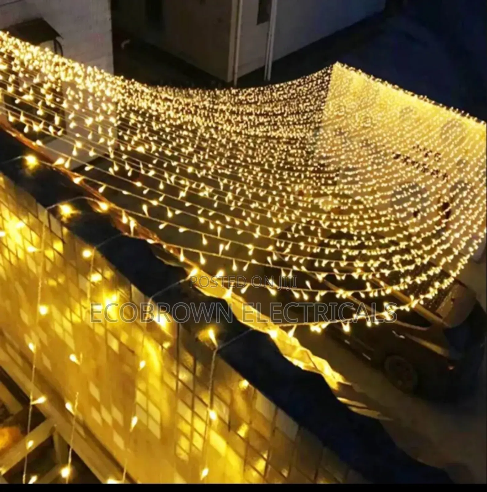 Christmas Lights,Rain Fall.Rgb, Worm White, White, Blue