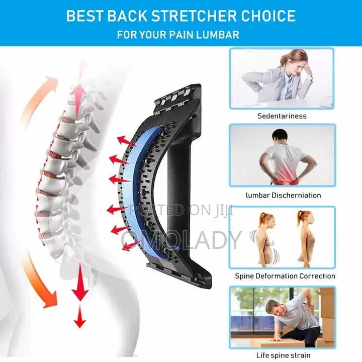 Lumbar Acupuncture Magnetic Massage Therapy Back Stretcher