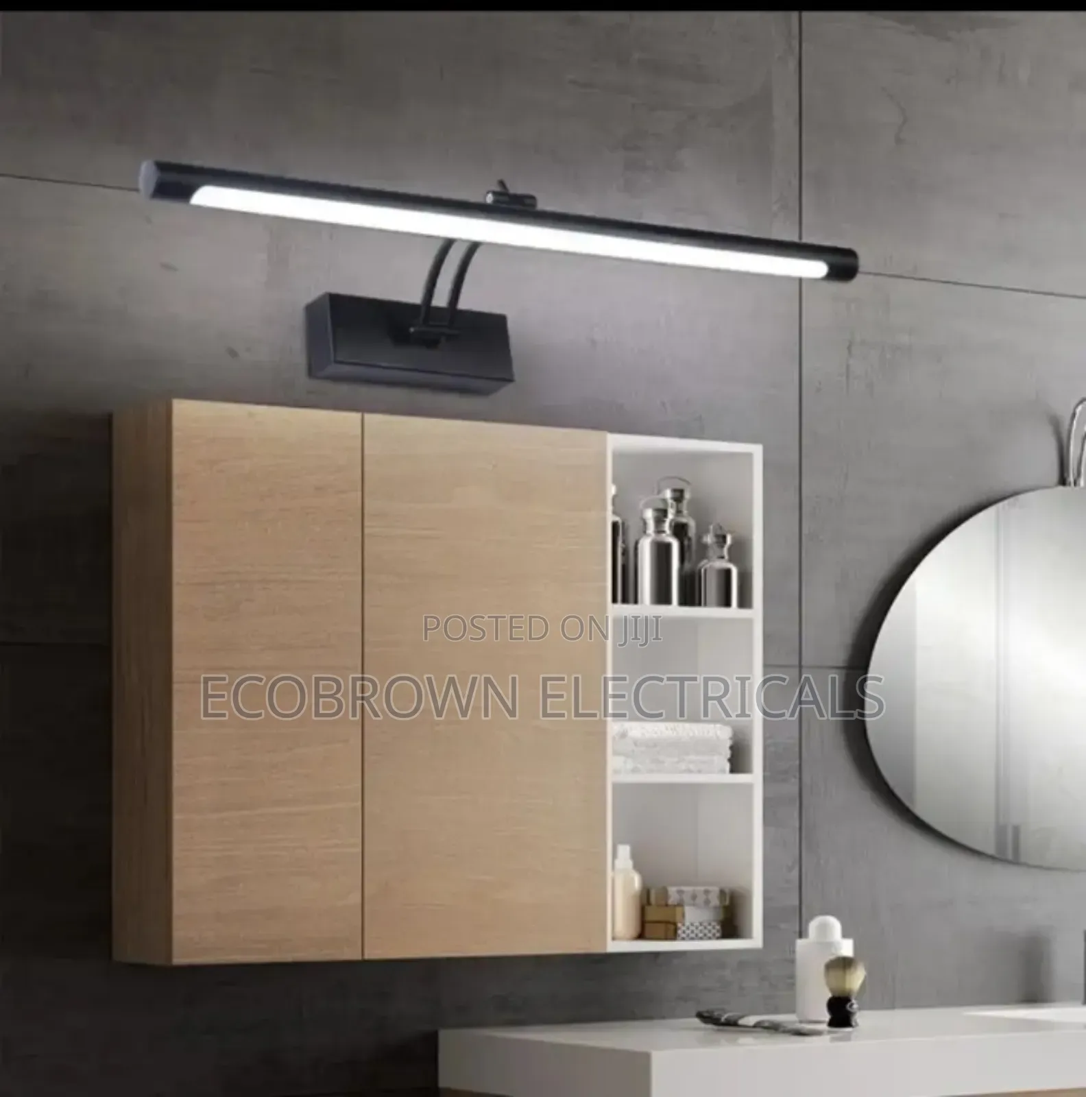 Wall Art Mirror Light 3 Color Shades
