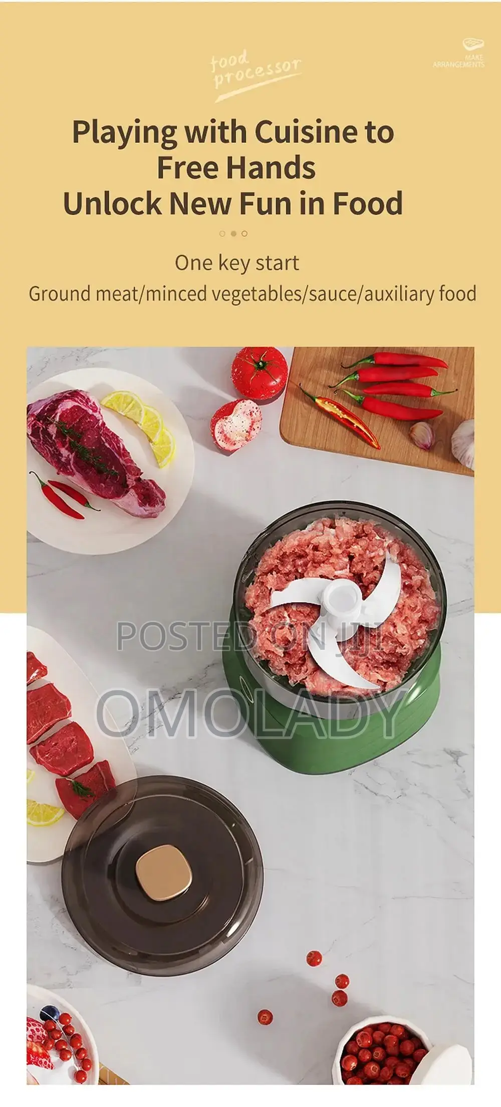 Speed Chopper One Touch Operation Electric Blender