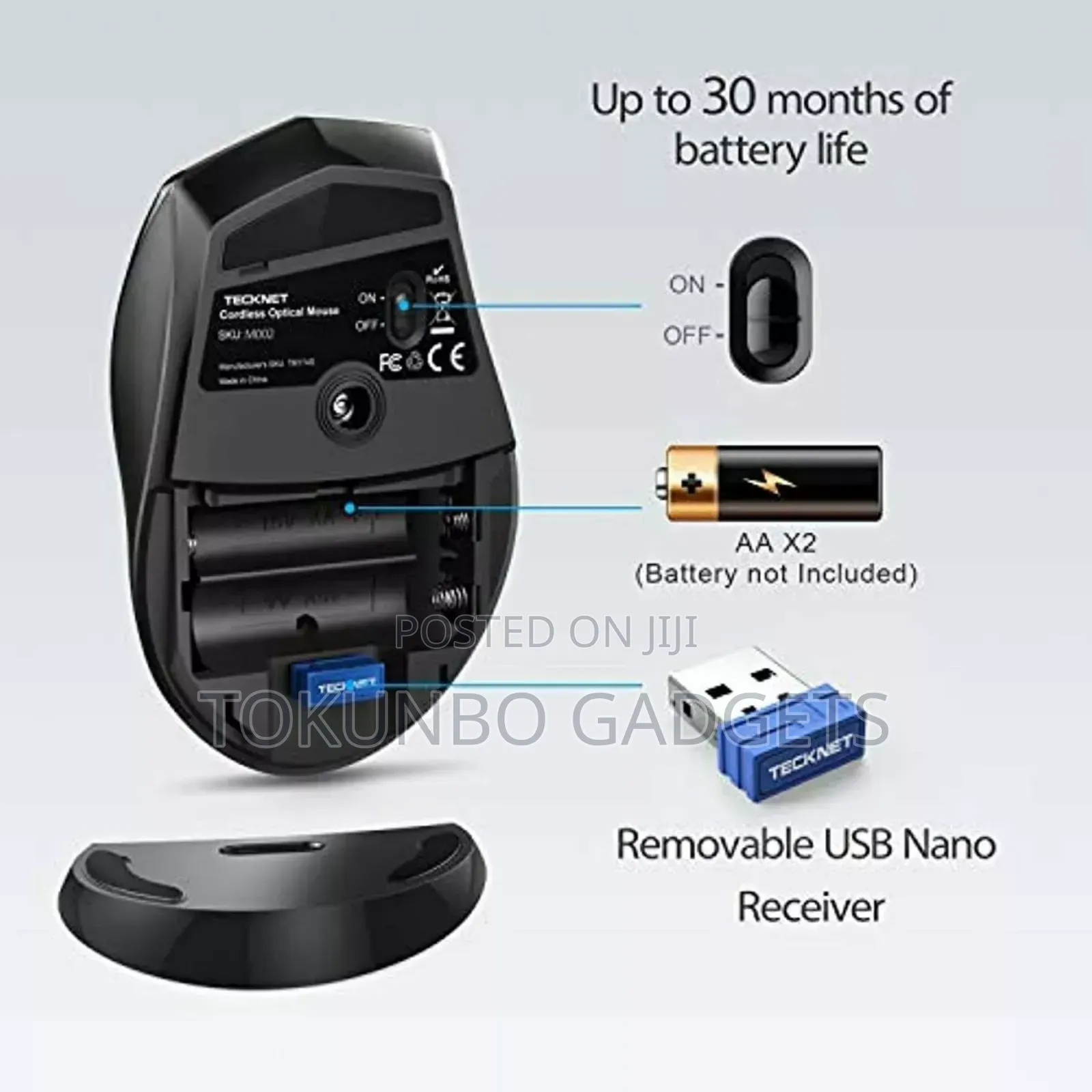 DPI 6 Adjustment Levels Nano M002 2.4G Classic Wireles Mouse