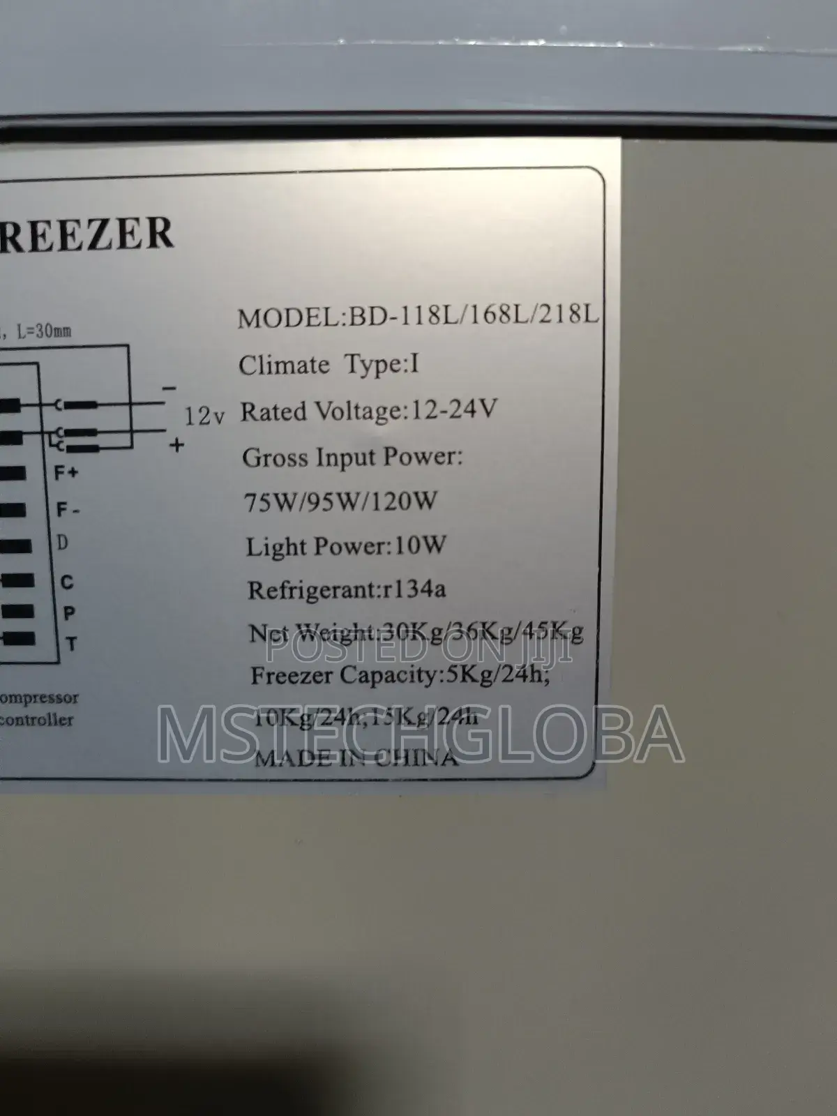 118l Ac/Dc Solar Freezer