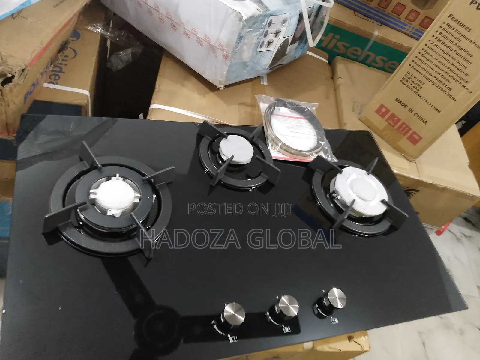 Space-saving Polystar 3burner Gas Hob
