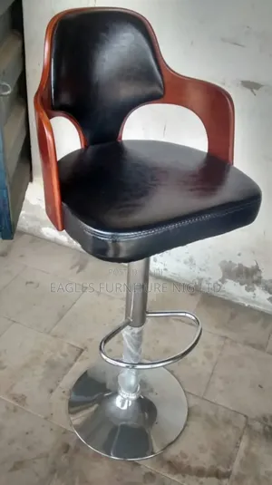 Quality Pure Wood and Leather Bar Stool