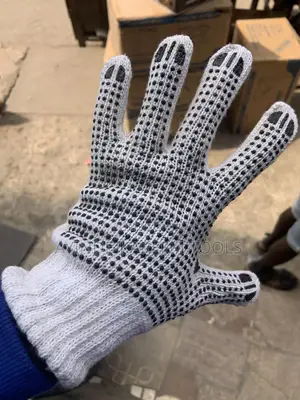 Dotted Cotton Hand Gloves (12pairs)1 Dozen