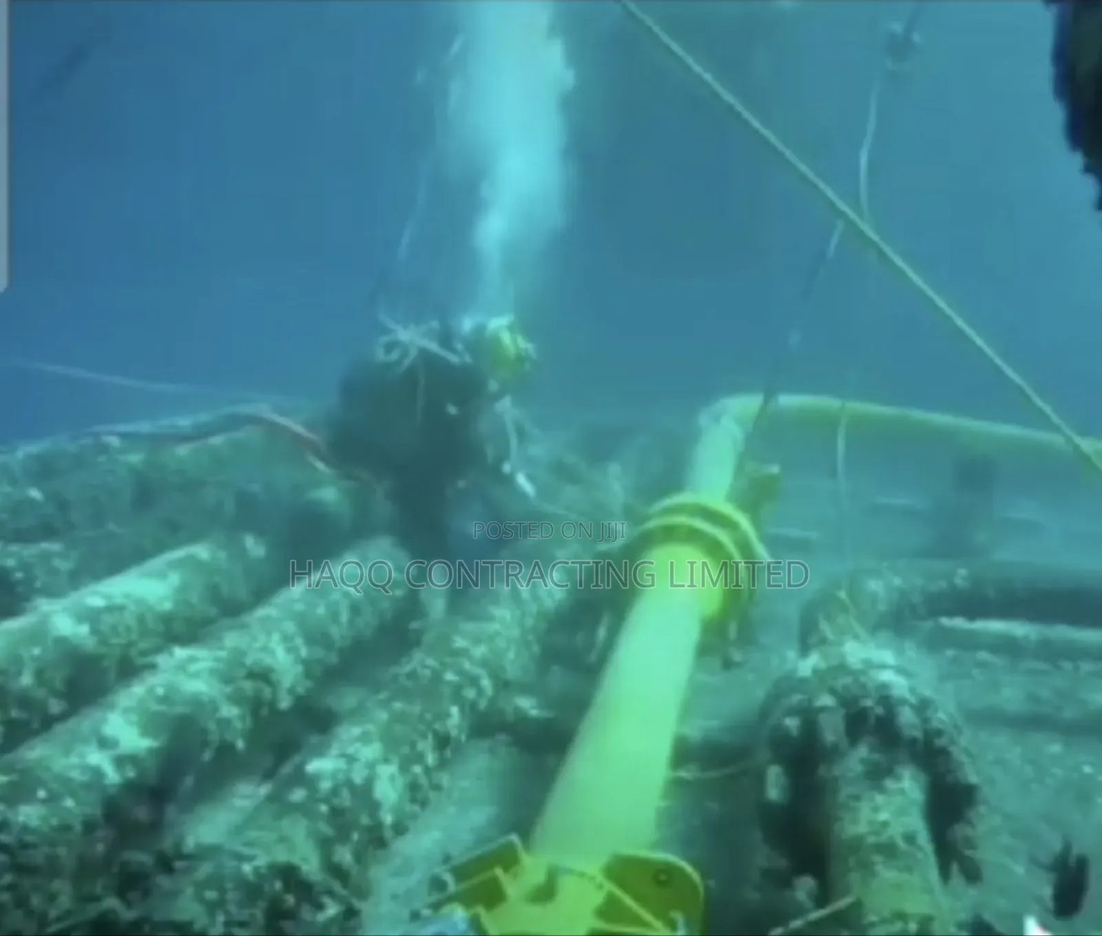 Underwater Welding, Underwater Pipe Laying