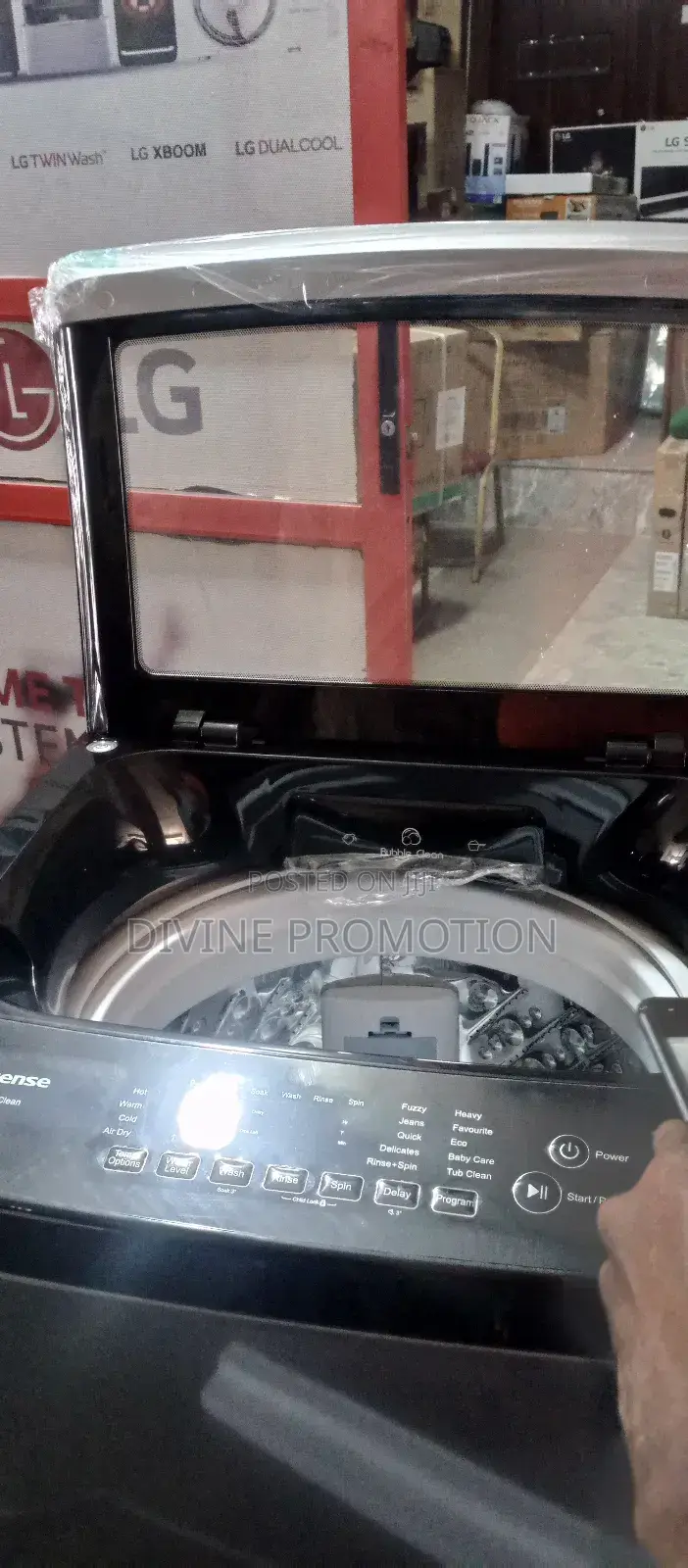 11kg Hisense Washing Machine, Top Loader, Automatic.