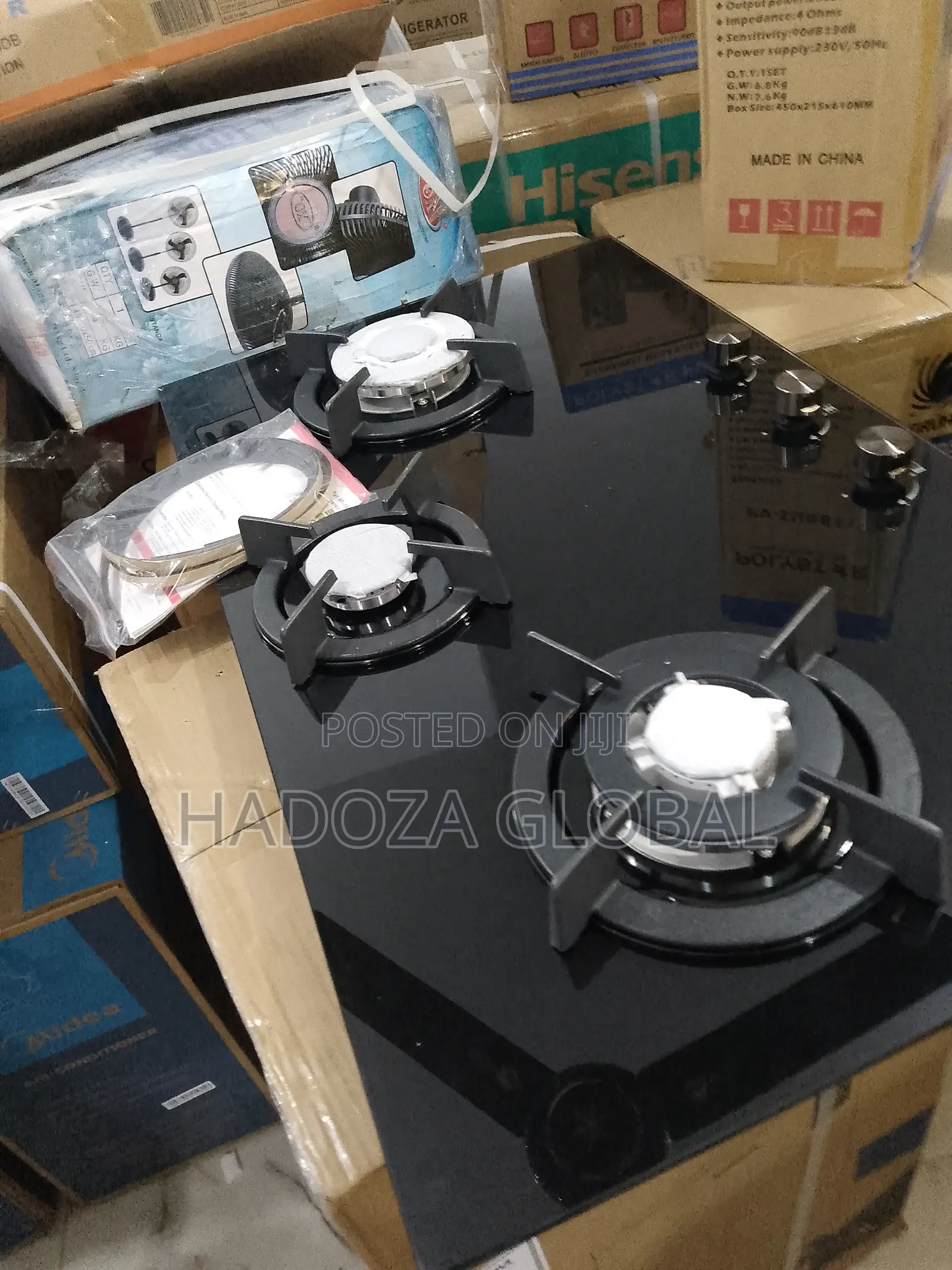 Very-stylish Polystar 3burner Gas-hob