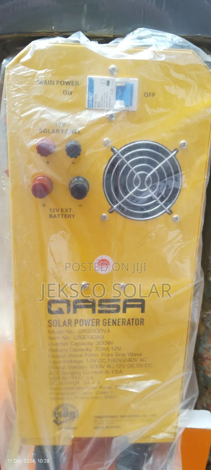 Qasa Solar Power Generator.