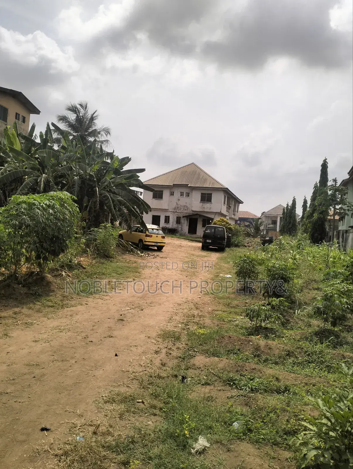 2plots With Structure Along the Major Rd at Idimu Orisunbare