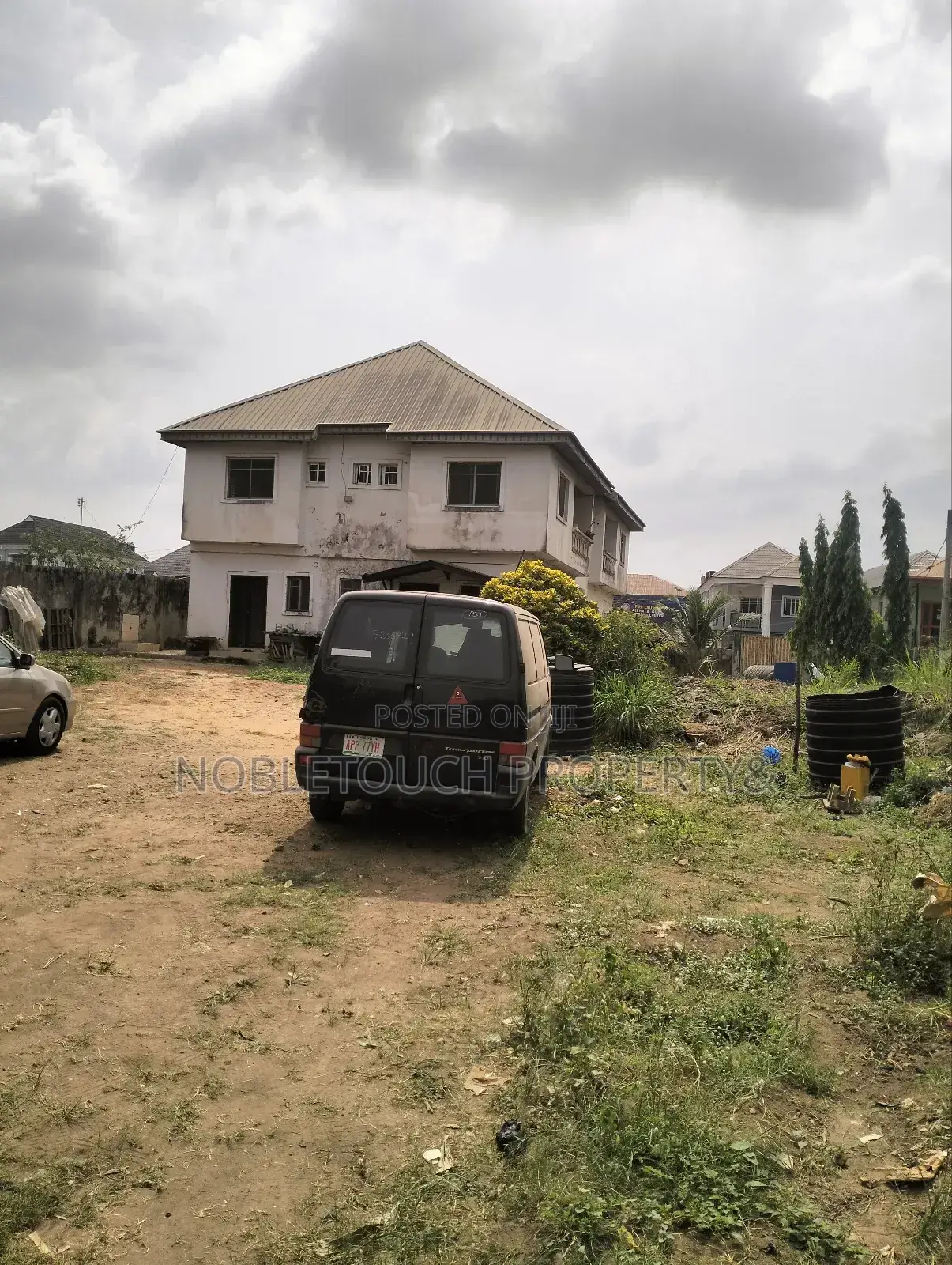 2plots With Structure Along the Major Rd at Idimu Orisunbare