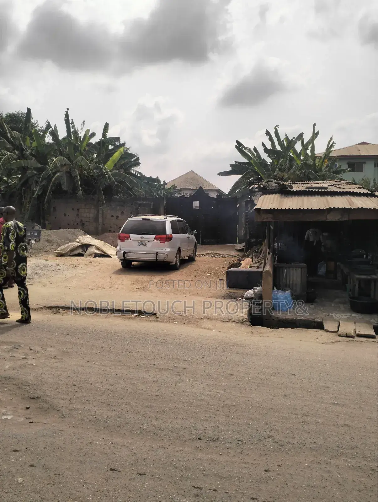 2plots With Structure Along the Major Rd at Idimu Orisunbare