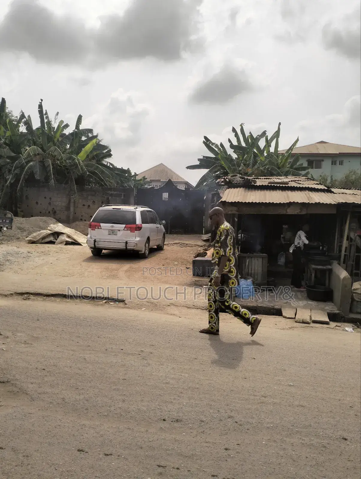 2plots With Structure Along the Major Rd at Idimu Orisunbare