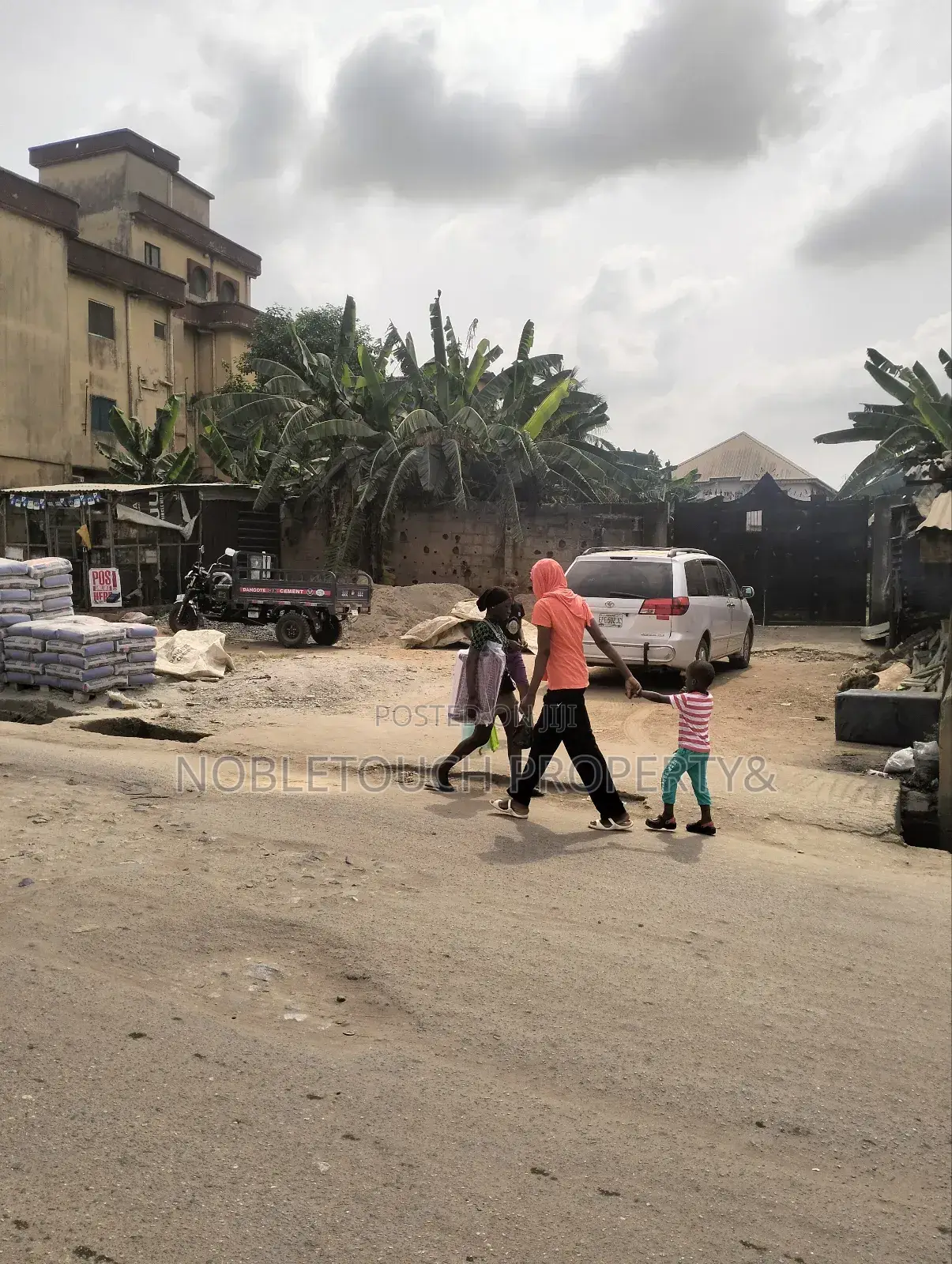 2plots With Structure Along the Major Rd at Idimu Orisunbare