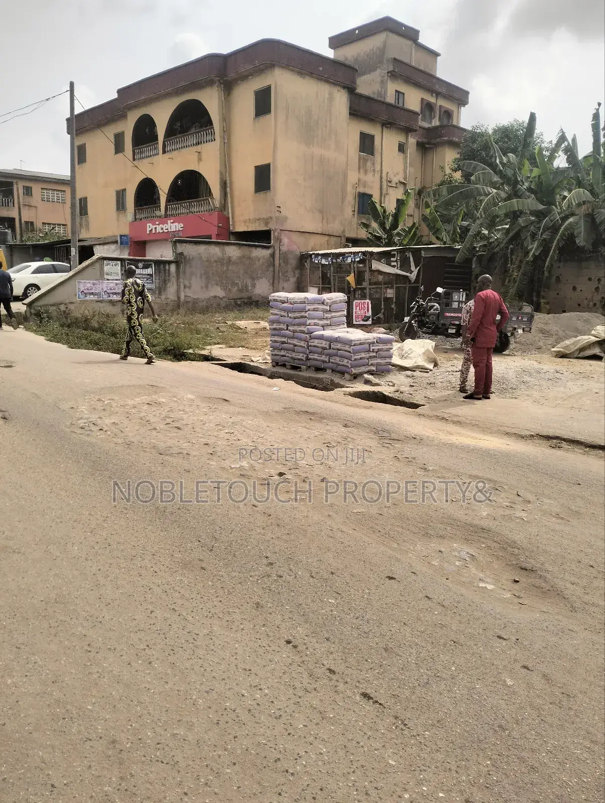 2plots With Structure Along the Major Rd at Idimu Orisunbare