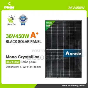 Iwin Solar Panels, 450w, Bi-Facial.