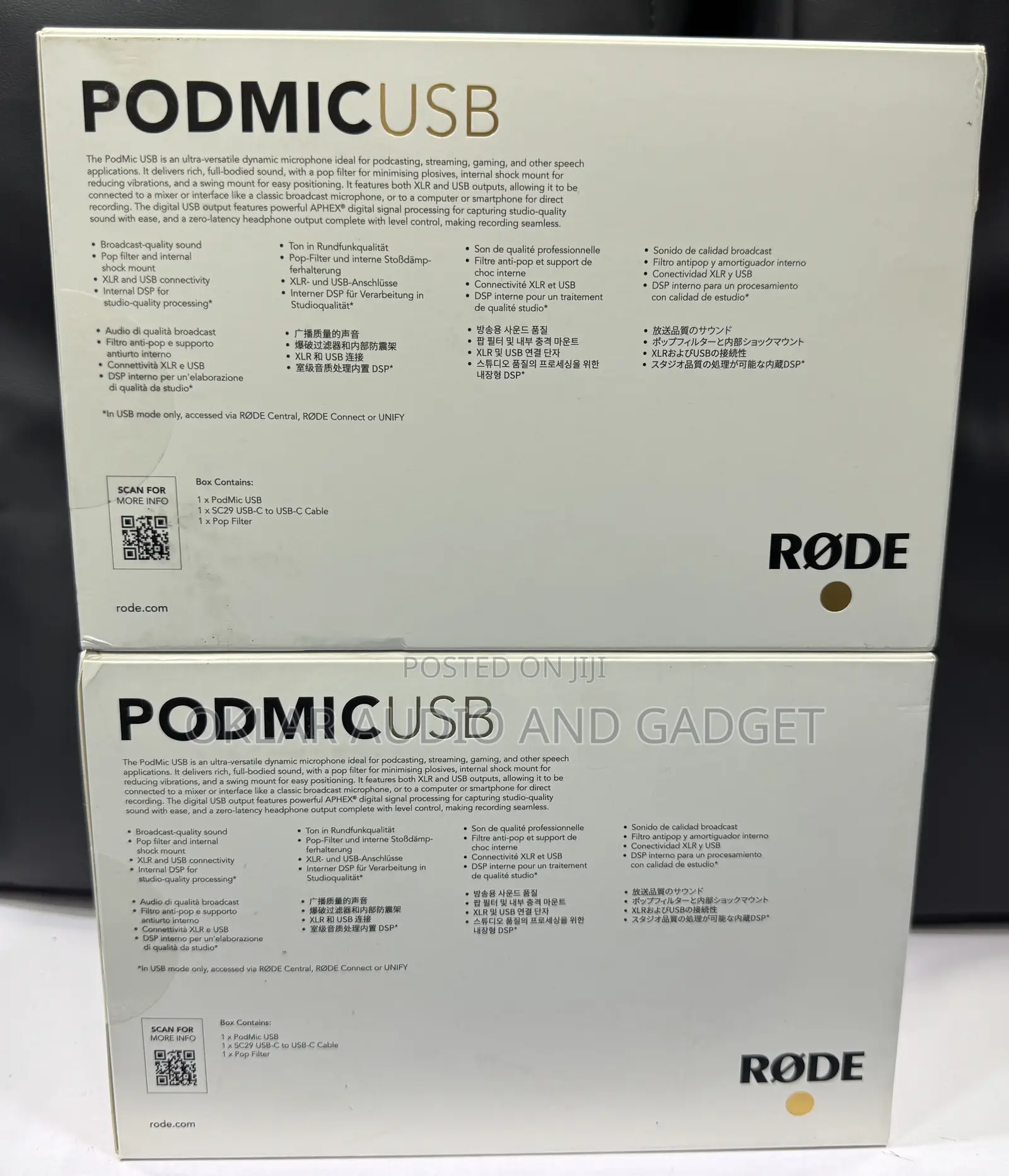 Rode Podmic Usb/XLR Dynamic Broadcast Microphone